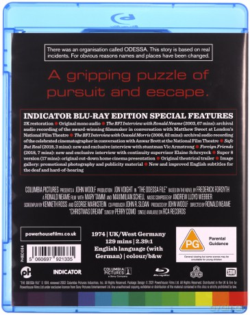 The Odessa File (Akta Odessy) [Blu-Ray]