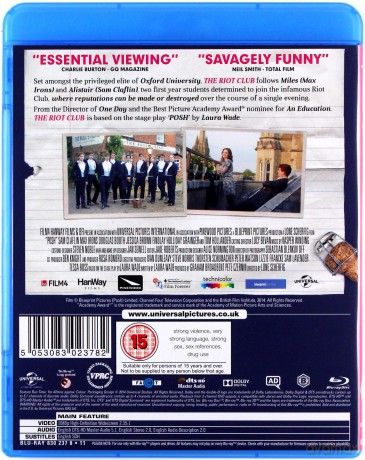 The Riot Club (Klub dla wybrańców) [Blu-Ray]