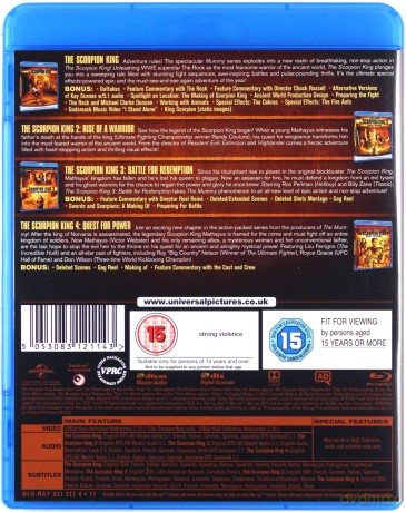 The Scorpion King 1-4 (Król Skorpion 1-4) [4xBlu-Ray]