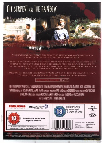The Serpent And The Rainbow (Wąż i tęcza) [DVD]