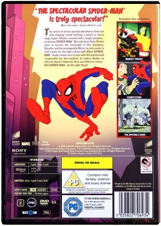 The Spectacular Spider-Man Volume 2 [DVD]