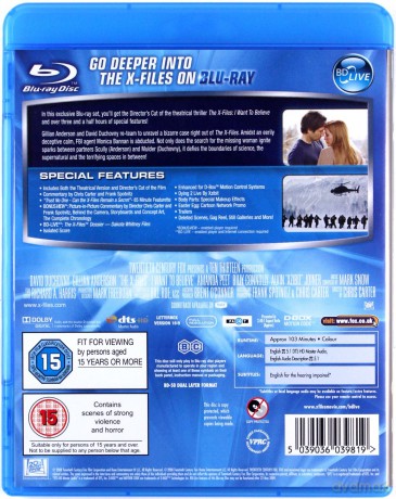 The X Files: I Want to Believe (Director's Cut) (Z archiwum X: Chcę wierzyć) [Blu-Ray]