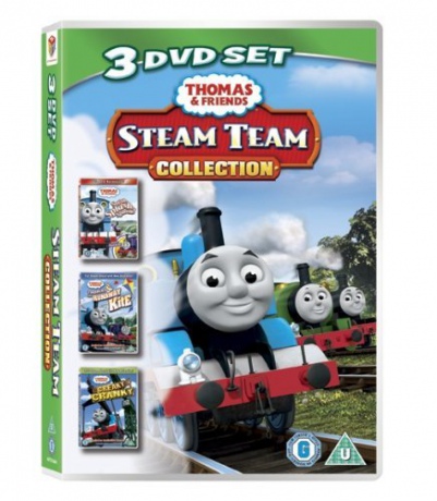 Thomas & Friends: Steam Team Collection (Splish, Splash, Splosh! / Thomas and The Runaway Kite / Creaky Cranky) (Tomek i przyjaciele) [3DVD]