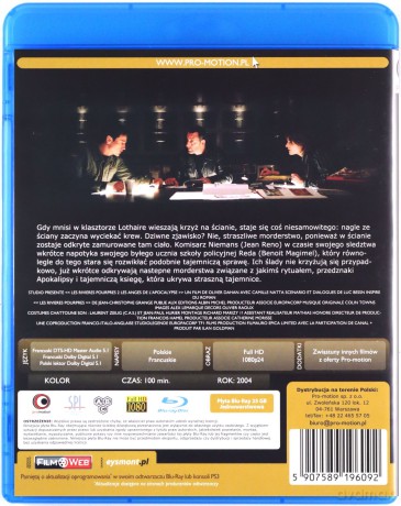 Aniołowie Apokalipsy. Purpurowe rzeki 2 [Blu-Ray]