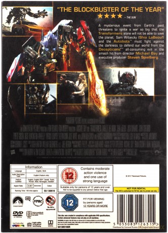 Transformers: Dark Of The Moon [DVD]