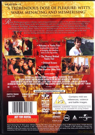 Vanity Fair (Targowisko próżności) [DVD]