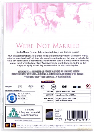 We're Not Married (Uprzejmie informujemy, że nie są państwo małżeństwem) [DVD]