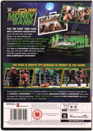WWE: Money In The Bank 2020 [DVD]