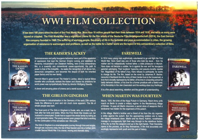 WWI Film Collection [BOX [4DVD]