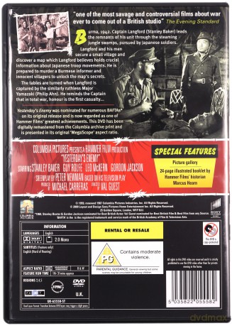 Yesterday's Enemy (Wczorajszy wróg) [DVD]