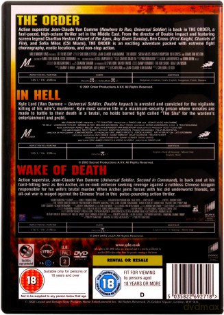 The Order / In Hell / Wake of Death (Zakon / Skazany na piekło / Mściciel) [3DVD]