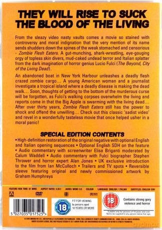 Zombie Flesh Eaters (Zombie - pożeracze mięsa) [DVD]