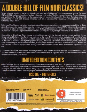 Tales From the Urban Jungle: Brute Force and The Naked City (Brutalna Siła / Nagie miasto) (Limited) [2xBlu-Ray]