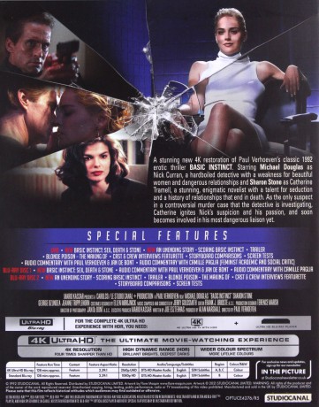 Basic Instinct (Nagi instynkt) [Blu-Ray 4K]+[2xBlu-Ray]