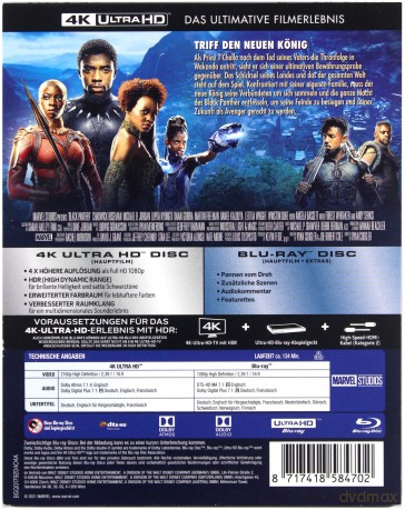 Black Panther (Czarna Pantera) (steelbook) [Blu-Ray 4K]+[Blu-Ray]