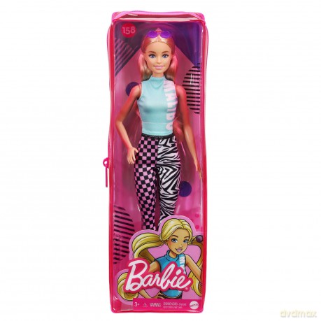 Lalka Barbie Fashionistas Blond kucyki, niebieski top
