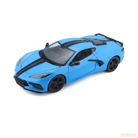 Model metalowy Chevrolet Corvette coupe 2020 niebieski