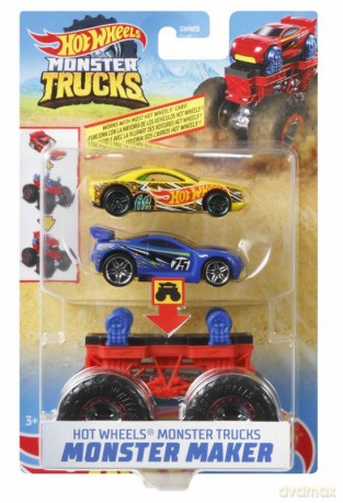 Monster Truck Mix żółty i niebieski