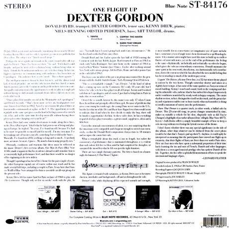 Dexter Gordon: One Flight Up / Tone Poet [Winyl]