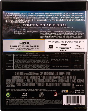 2012 [Blu-Ray 4K]+[Blu-Ray]