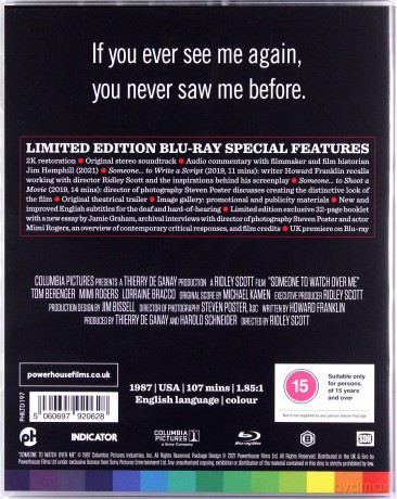 Someone To Watch Over Me (Limited Edition) (Osaczona) [Blu-Ray]