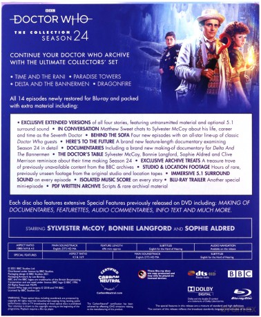 Doctor Who The Collection Season 24 [8xBlu-Ray]