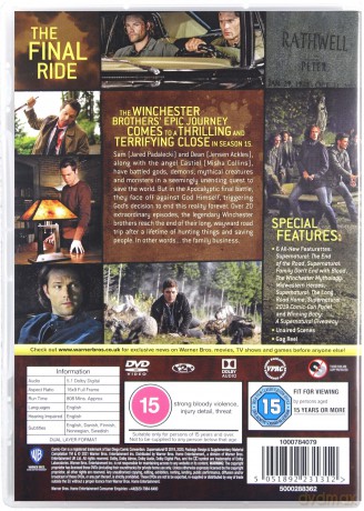 Supernatural Season 15 (Nie z tego świata ) [DVD]