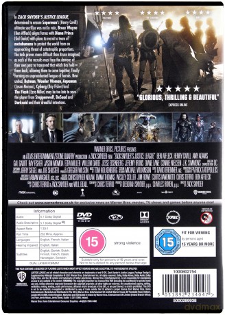 Zack Snyder's Justice League (Liga Sprawiedliwości Zacka Snydera) [DVD]