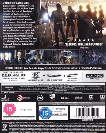 Liga Sprawiedliwości Zacka Snydera [2xBlu-Ray 4K]