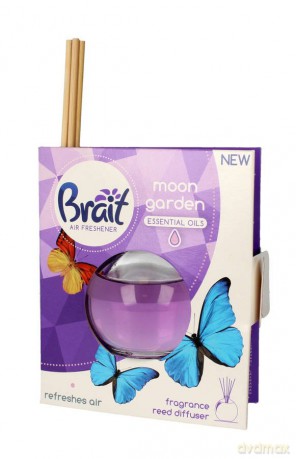 Brait Air Freshener Patyczki odświeżające + Płyn Moon Garden 1op.(4 szt.+40ml)