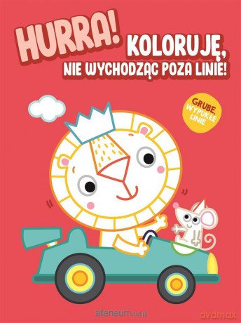 Hurra! Koloruję nie wychodząc poza linie - Lew [KSIĄŻKA]