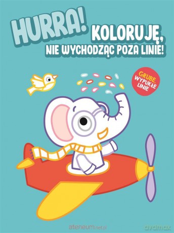 Hurra! Koloruję nie wychodząc poza linie - Słonik [KSIĄŻKA]