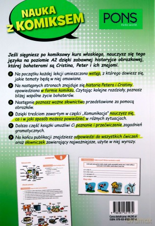 Komiksowy kurs języka włoskiego A2 [KSIĄŻKA]