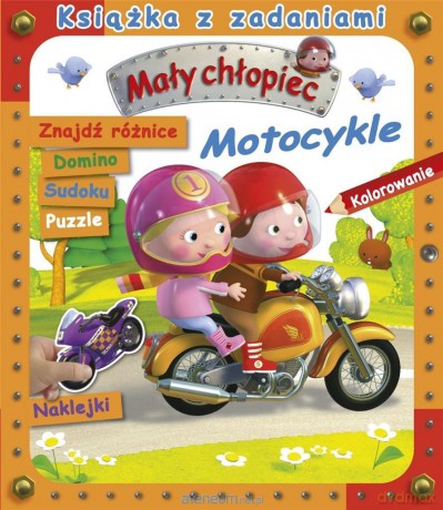 Mały chłopiec. Książka z zadaniami. Motocykle - Agathe Clair, Emilie Beaumont, Alexis Nesme [KSIĄŻKA]