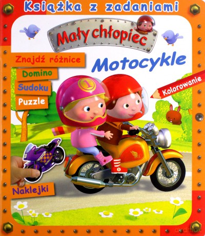 Mały chłopiec. Książka z zadaniami. Motocykle - Agathe Clair, Emilie Beaumont, Alexis Nesme [KSIĄŻKA]