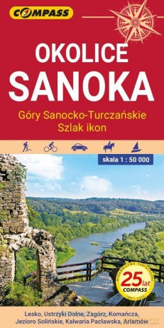 Mapa - Okolice Sanoka... 1:50 000 [KSIĄŻKA]