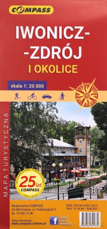 Mapa turystyczna Iwonicz-Zdrój, Rymanów... 1:20 000