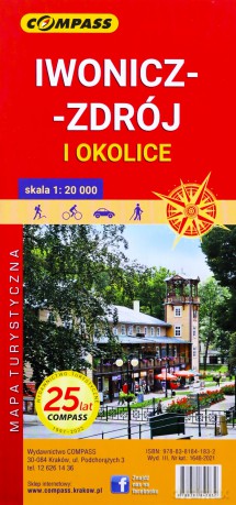 Mapa turystyczna Iwonicz-Zdrój, Rymanów... 1:20 000