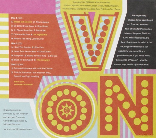 Von Freeman: The Best Of Von Freeman On Premonition [2CD]+[DVD]
