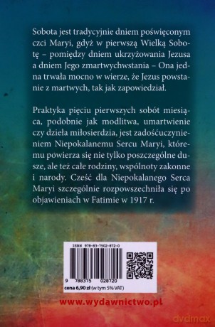 Nabożeństwo pierwszych sobót miesiąca [KSIĄŻKA]