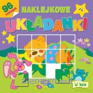 Naklejkowe układanki. W lesie - Monika Tomaszewska [KSIĄŻKA]