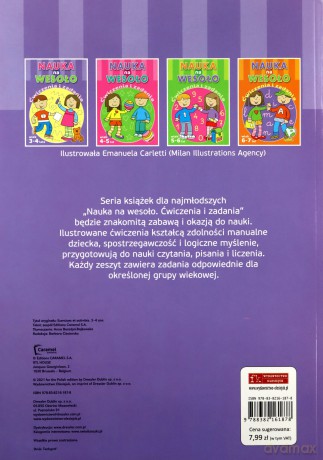 Nauka na wesoło. Ćwiczenia i zadania. Wiek 3-4 lat [KSIĄŻKA]