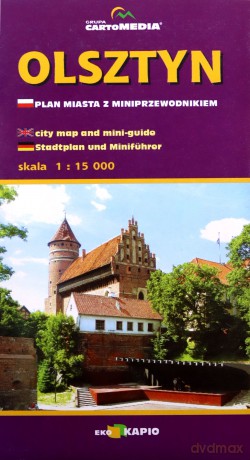 Olsztyn. Plan miasta z miniprzewodnikiem