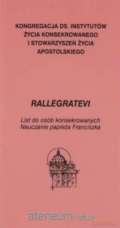 Rallegratevi, list do osób konsekrowanych [KSIĄŻKA]