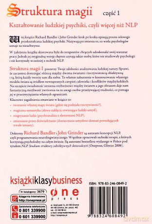 Struktura magii. Kształtowanie ludzkiej psychiki - Richard Bandler, John Grinder [KSIĄŻKA]