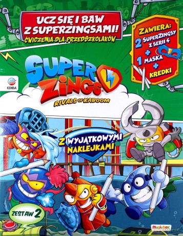 Super Zings Enigma i tajemnice Ucz się i baw 2 [KSIĄŻKA]