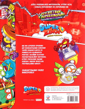 Super Zings Enigma i tajemnice Ucz się i baw 3 [KSIĄŻKA]