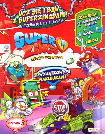 Super Zings Enigma i tajemnice Ucz się i baw 3 [KSIĄŻKA]
