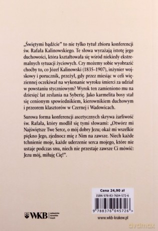 Świętymi bądźcie - Rafał Kalinowski [KSIĄŻKA]