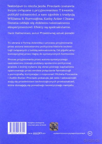 Testo ćpun - Paul B. Preciado [KSIĄŻKA]